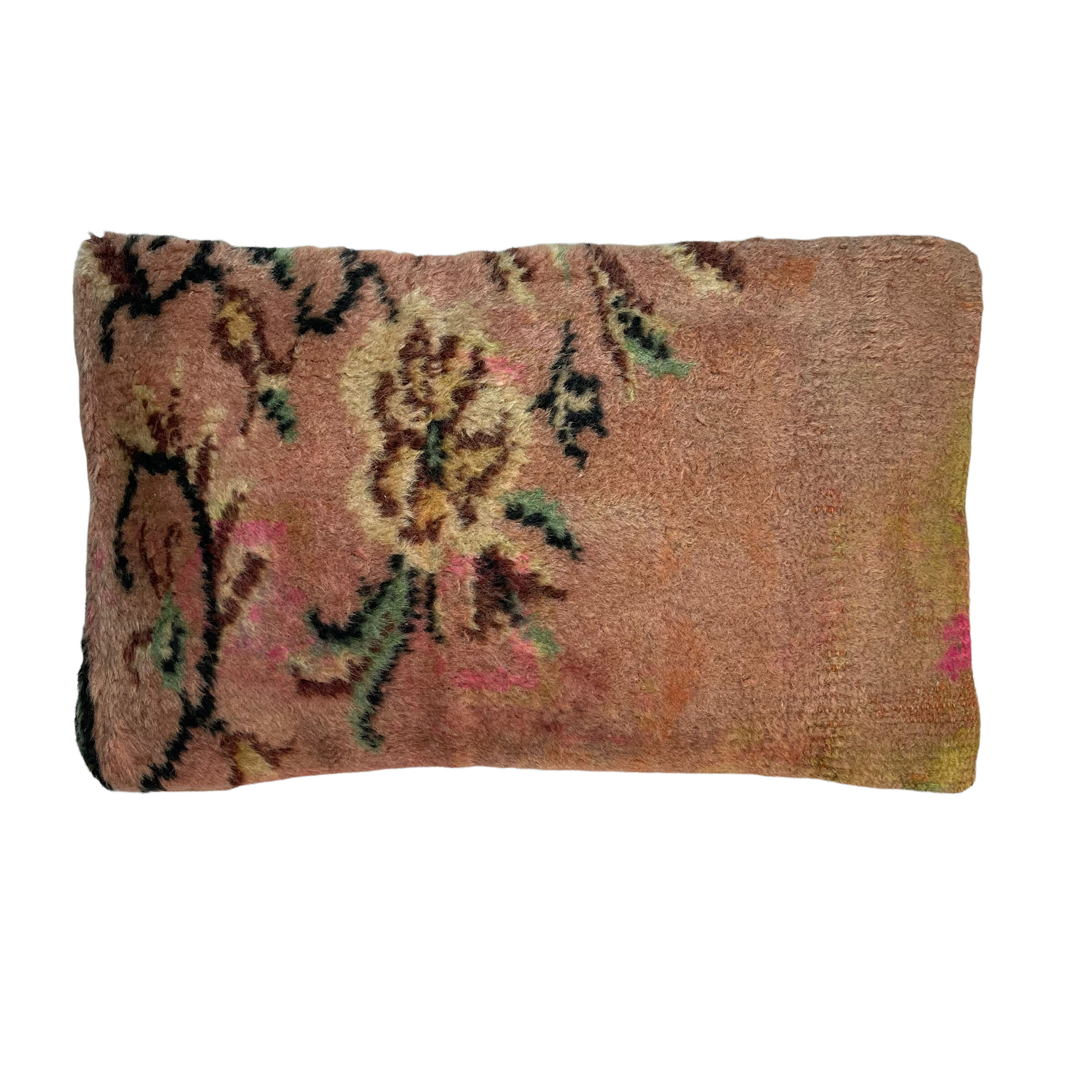 Vintage turkish rug cushion cover, 30 x 50 cm