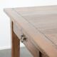 Antique French oak dining table for 6 to 8 people with three drawers