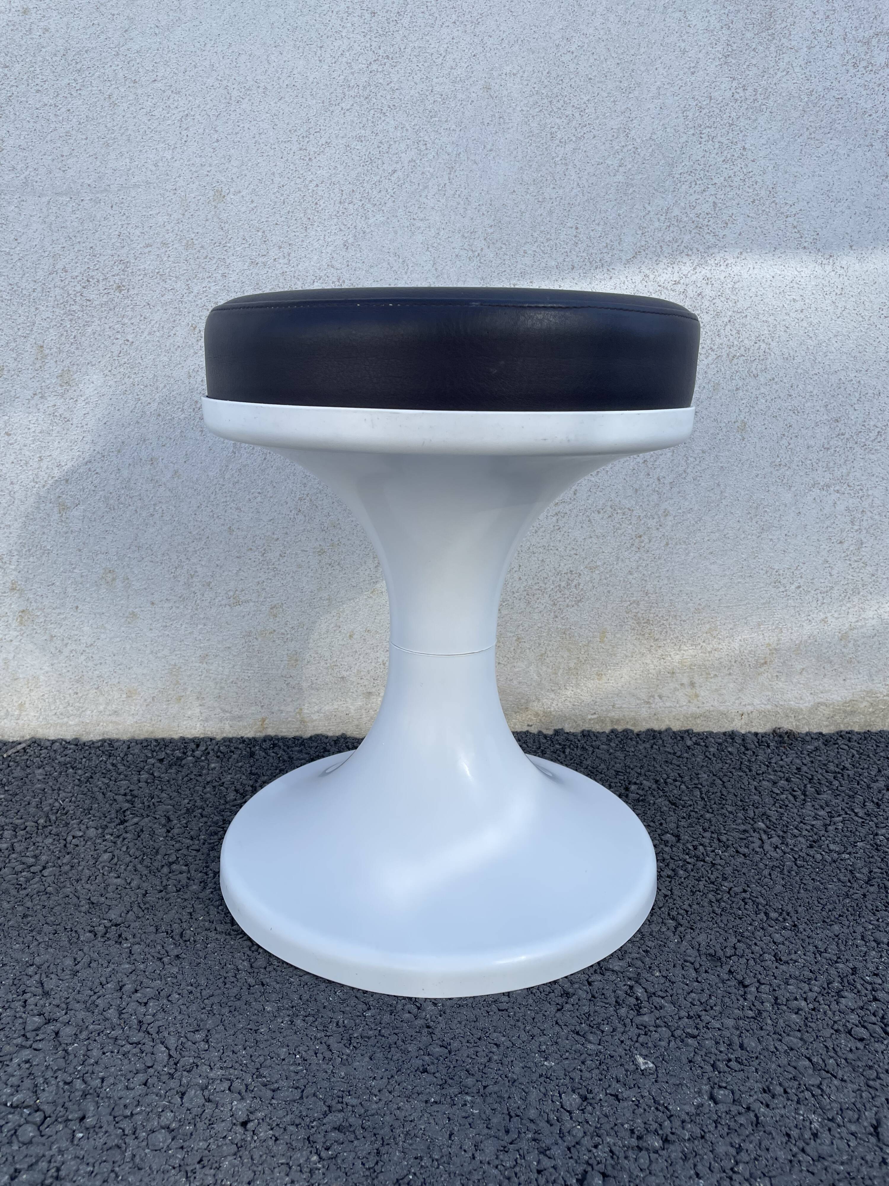 Stool ottoman foot tulip 70s