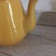 Yellow 1950s coffee pot porcelain and Bakelite selecta