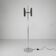 Mid-century vintage space age chrome floor lamp, 1960s