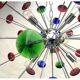 Coni Murano glass sputnik chandelier