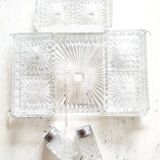 Set 6 pieces aperitif glass tray