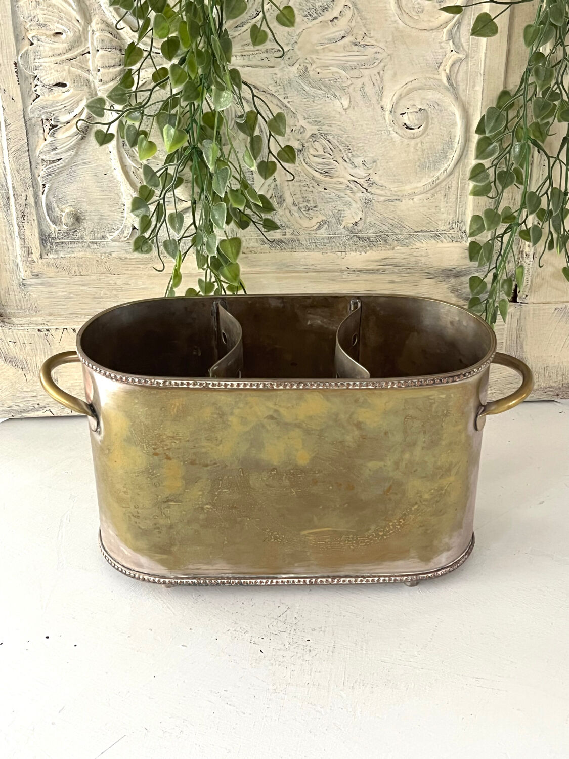 Sheffield style champagne bucket multiple bottles silver plated