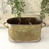 Sheffield style champagne bucket multiple bottles silver plated