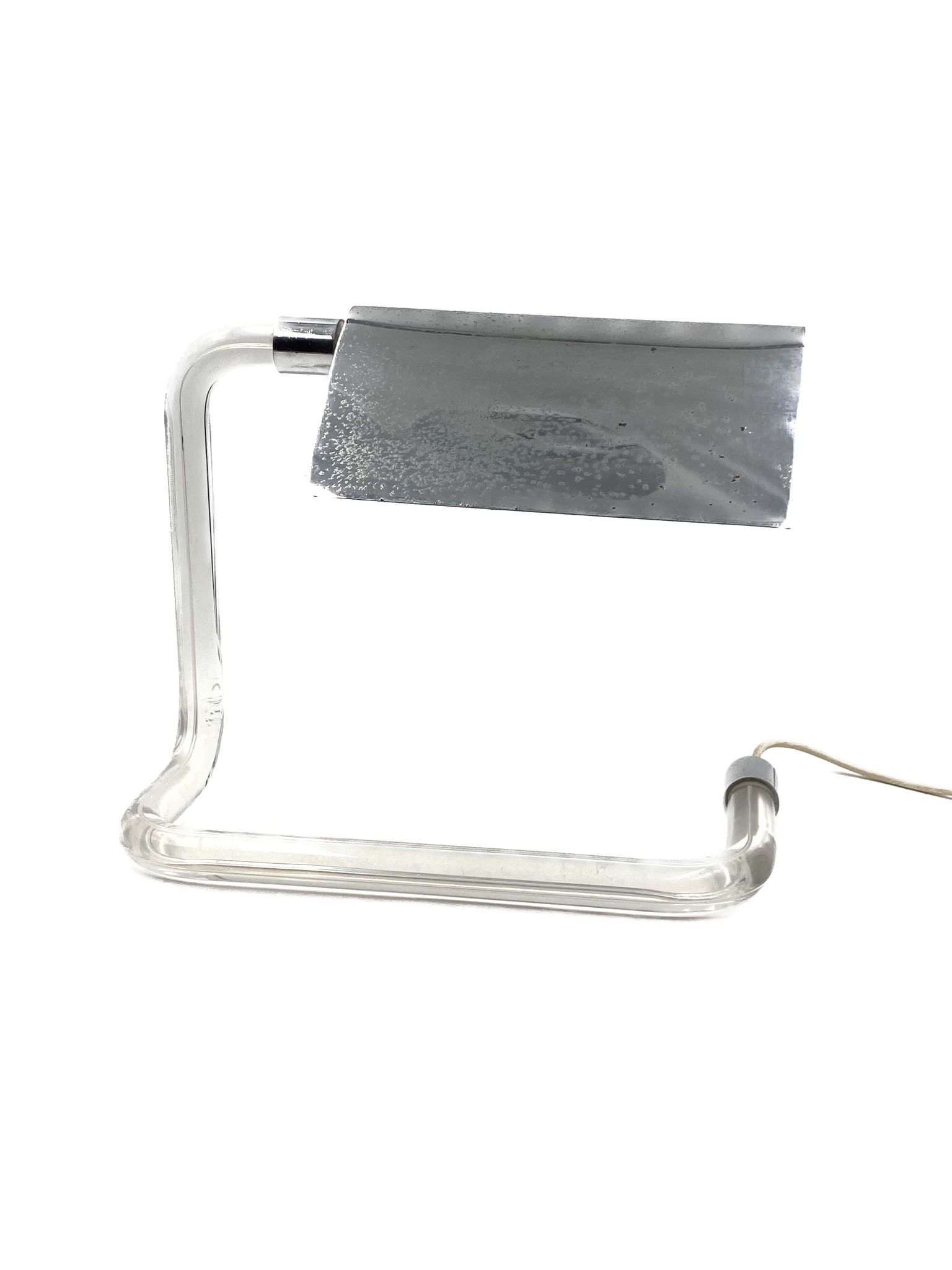 Peter hamburger, crylicord modernist crylicord desk lamp, knoll international, 1960s