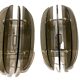 Italian Smoked Glass Wall Lights from Veca, Set of 2