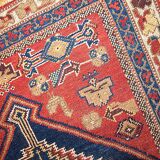 Handmade antique Persian Shiraz rug 97cm x 180cm 1920s