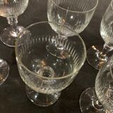 Série de 10 verres à eau en cristal