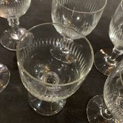 Series of 10 crystal water glasses
