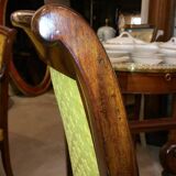 Paire de fauteuils en acajou à crosse XIX°