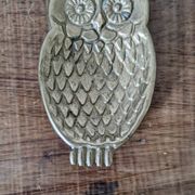 Vide poche hibou en laiton