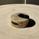 Set of 3 fossilized wood coasters (clear)