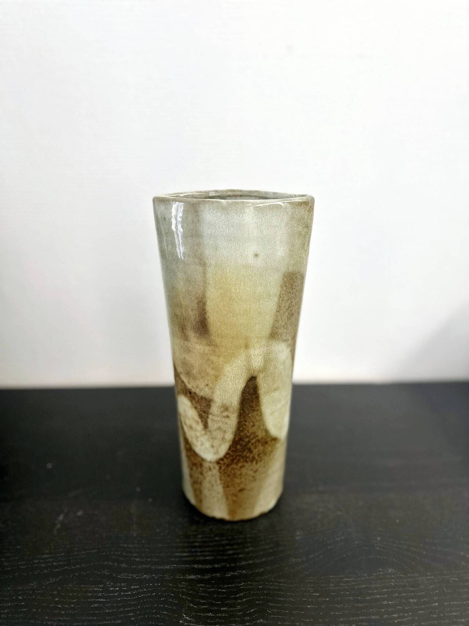 Slender ceramic vase in the style of Marcel Piot 1960s/70s