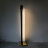Plexiglass totem floor lamp, circa 1960.