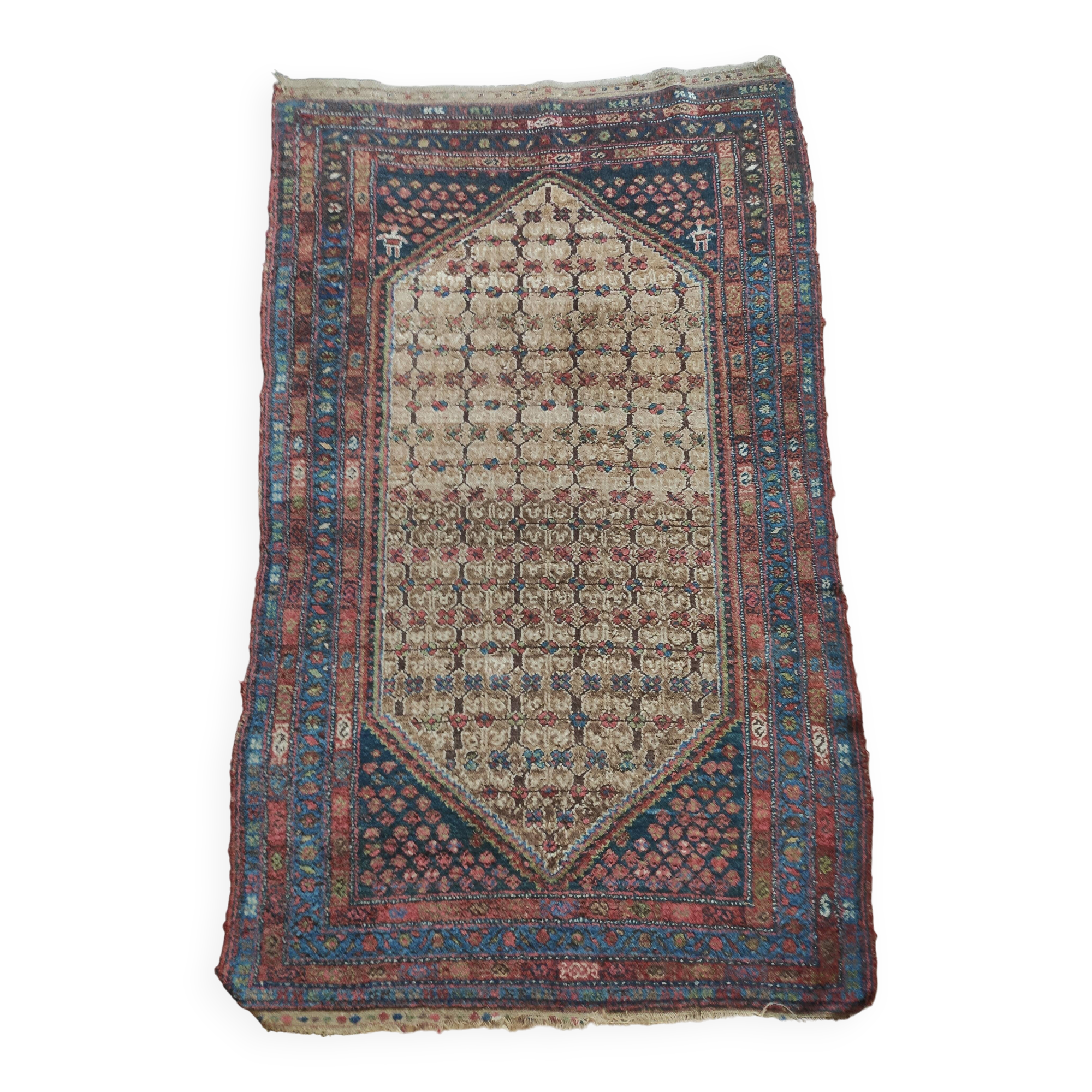 Persian-Bakhtiari oriental rug-Hand spun wool-Hand knotted-Unique.