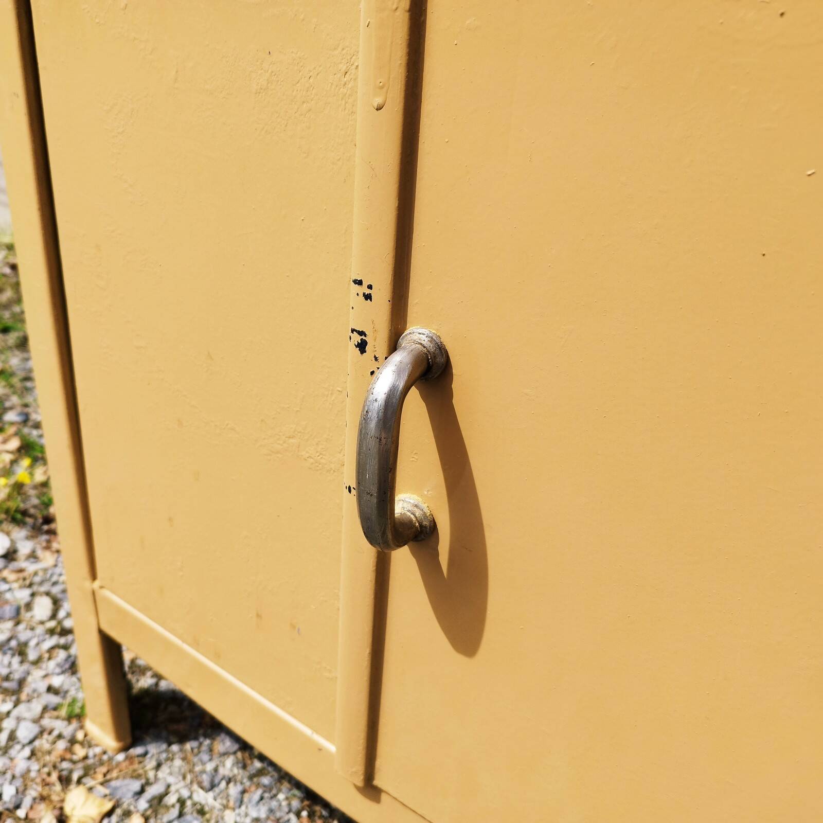 Small vintage painted metal accent furniture