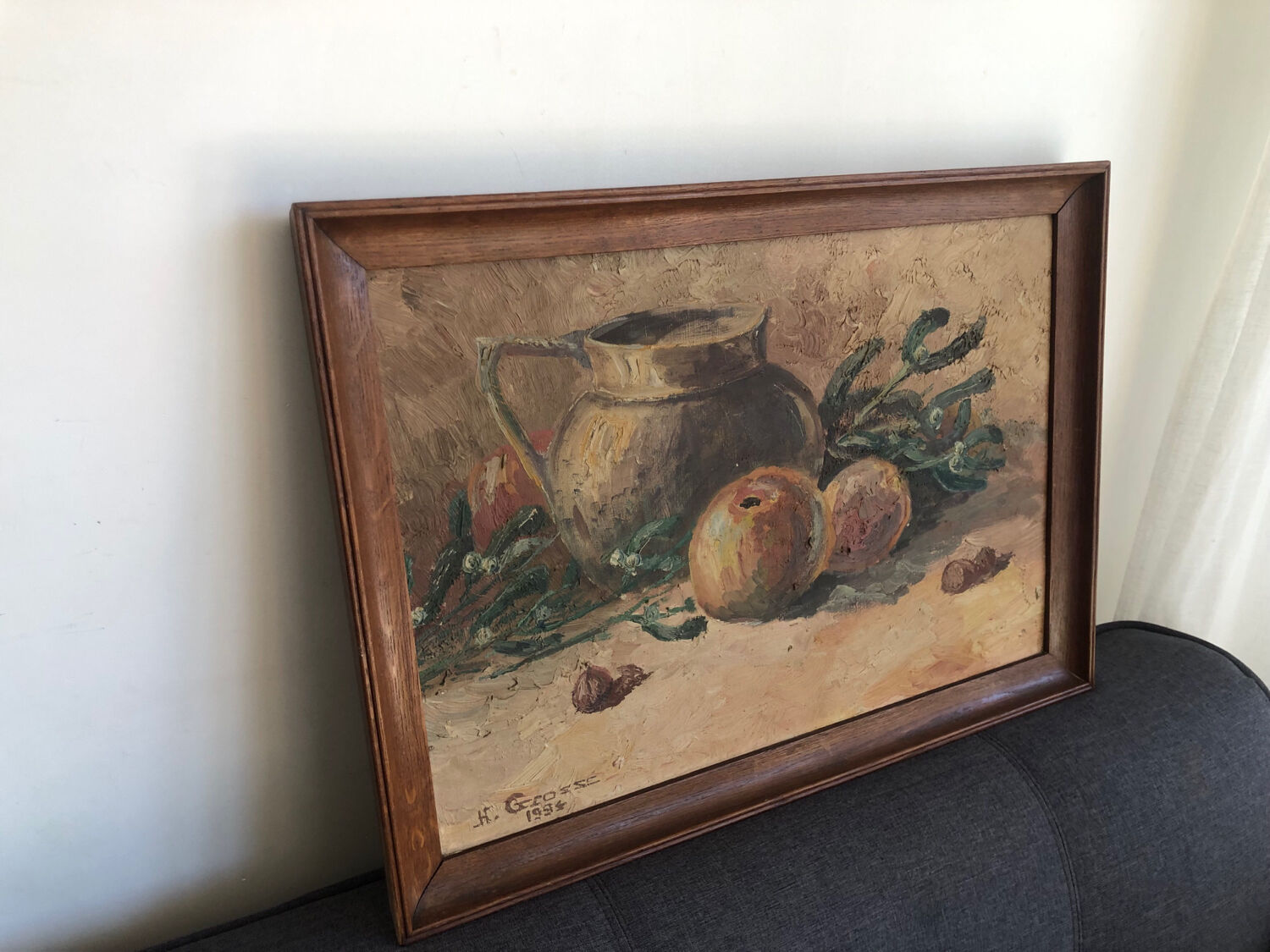 Still life with apples