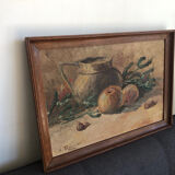 Still life with apples