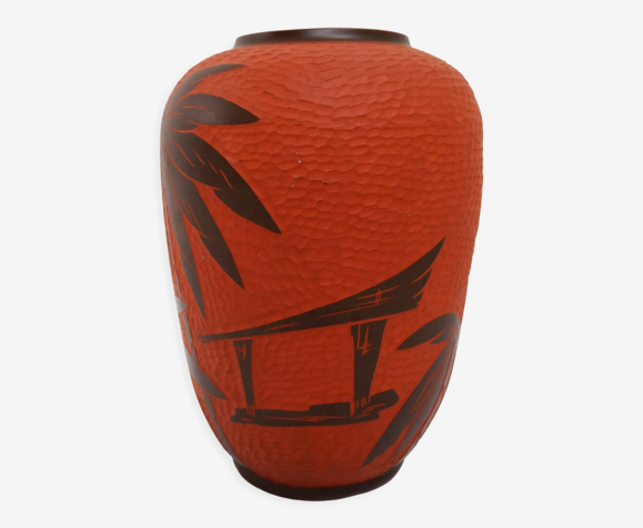 Vase de palmier Sawa Sgraffito