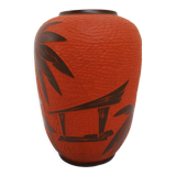 Sawa Sgraffito palm vase