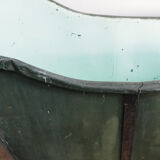 Bathtub in zinc wooden base period 19th