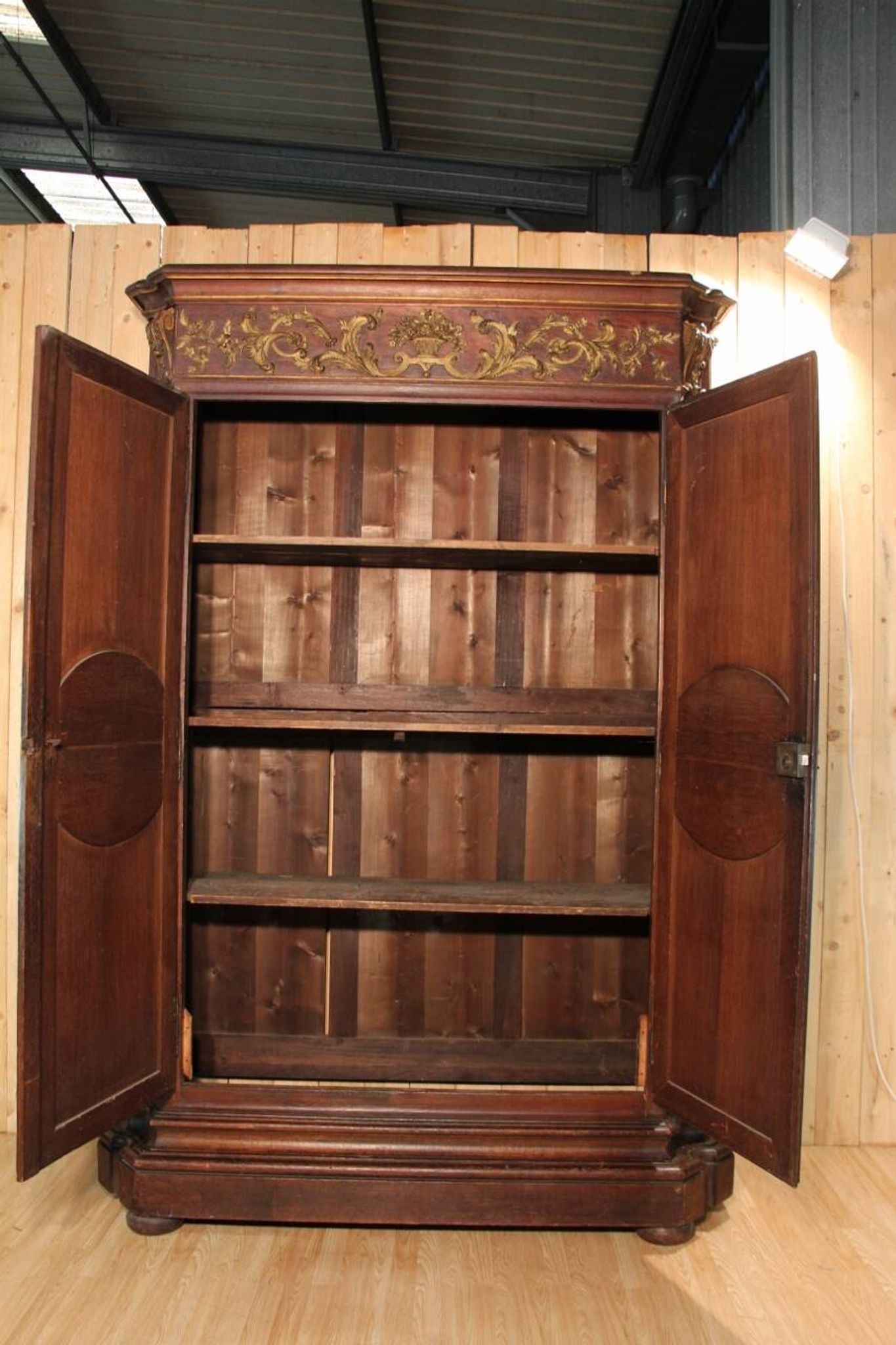 Large 18th Century Regency Wardrobe, Parisian Work