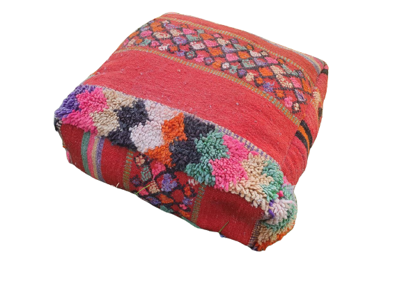 Moroccan carpet pouf