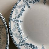 Set of 5 plates of earthenware Creil and Montereau early 20th