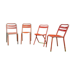 Ensemble de 4 chaises - tolix