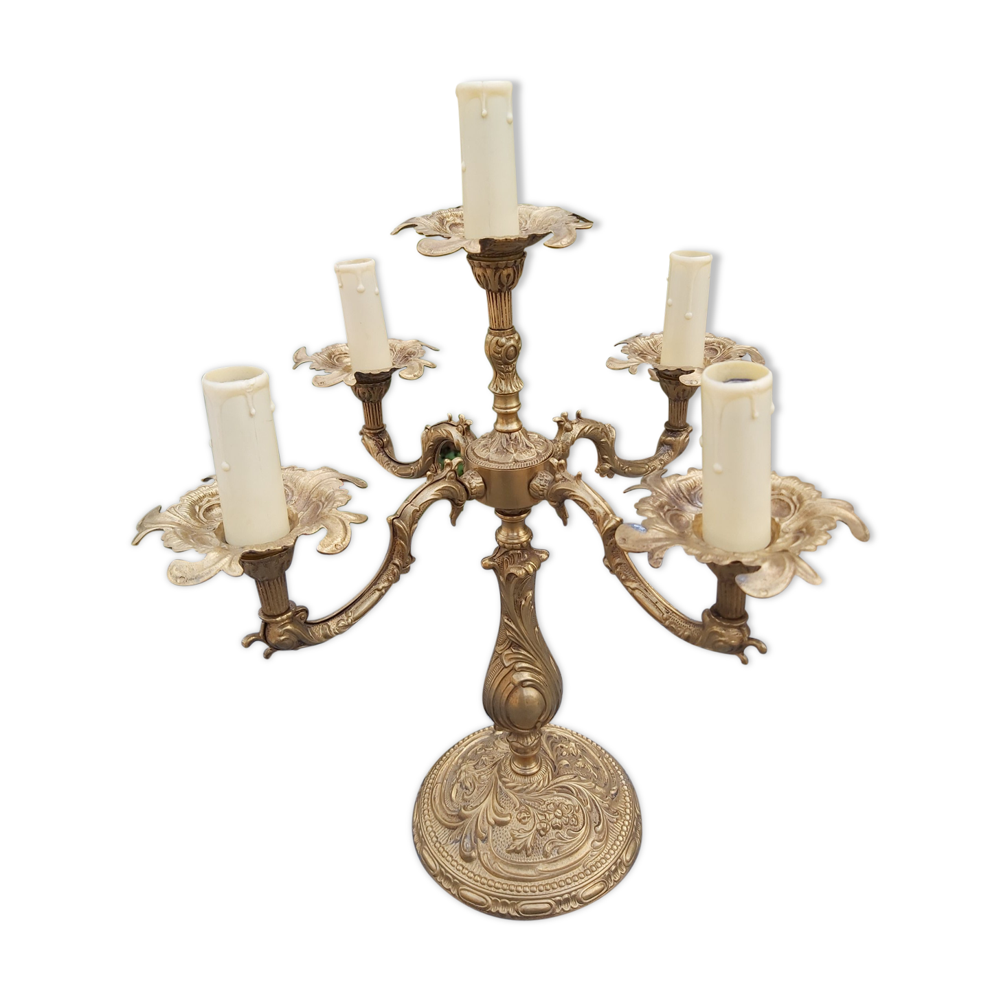 Bronze chandelier 5 fires