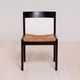 Vintage dining set, 4 chairs, extendable dining table, rope seating, 1970s