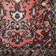 Tapis vintage fait main Lilihan en laine rose (59cm x 93cm) – Années 1970