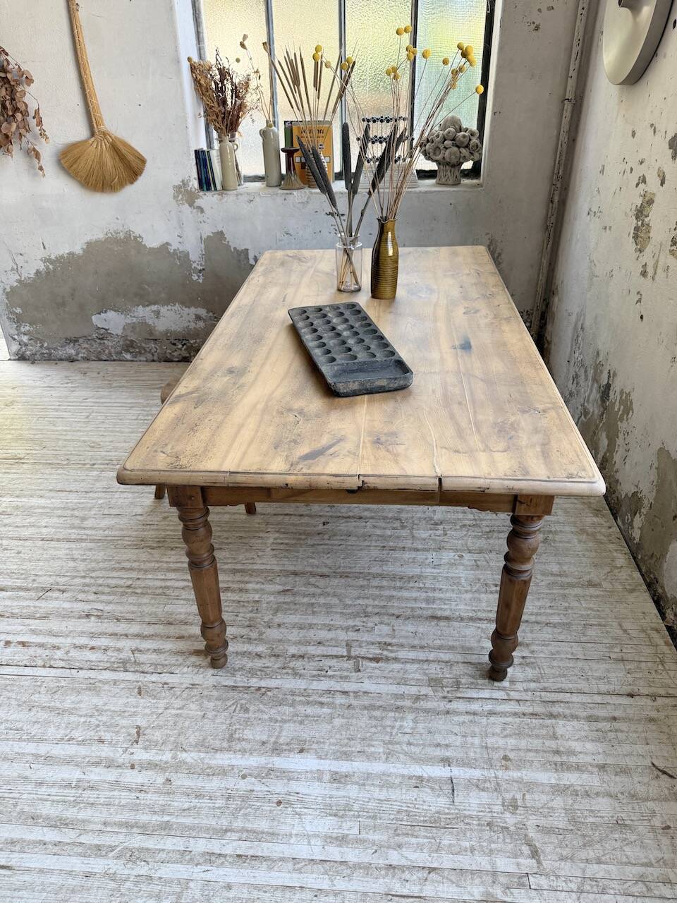 Walnut bistro farmhouse table 180cm