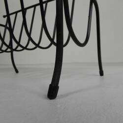 Vintage side table, magazine rack with Hemiksem tile, 1950s