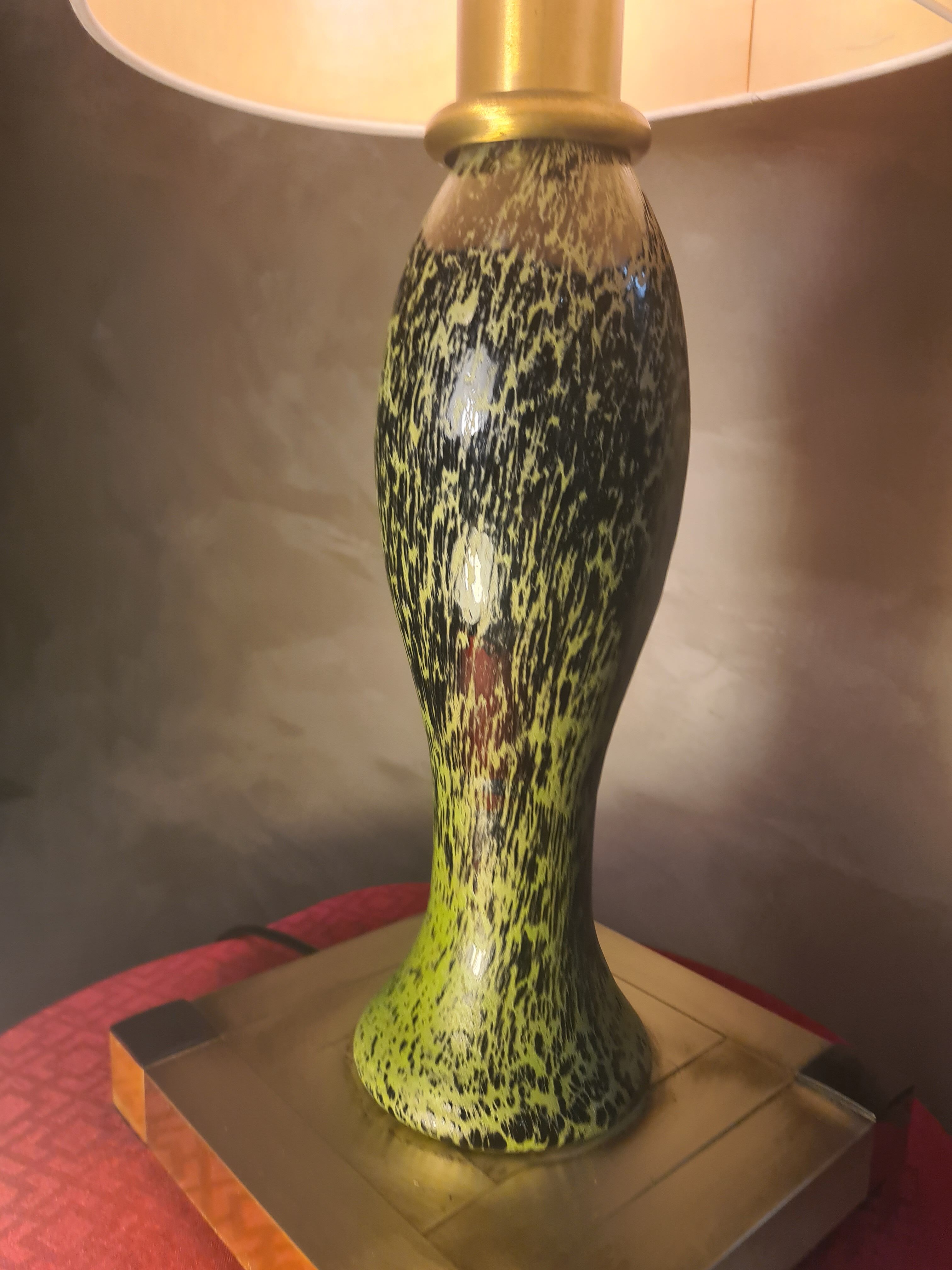 Lumica house lamp, willy rizzo 1960-70, luxury ceramic 61x31.