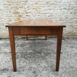 Farm table in solid cherry tree