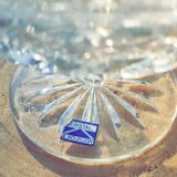 Coupe ancienne en cristal Bourdon sur pied