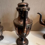 WMF antique silver-plated tea and coffee service AS Alpacca + tray – deb