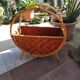 Large vintage rattan/bamboo magazine  rack Italian