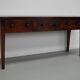 Vintage English Rustic Farmhouse Beech Side Table, 1950s