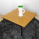 Small coffee table metal and wood design BOWMAN BROS years 50.