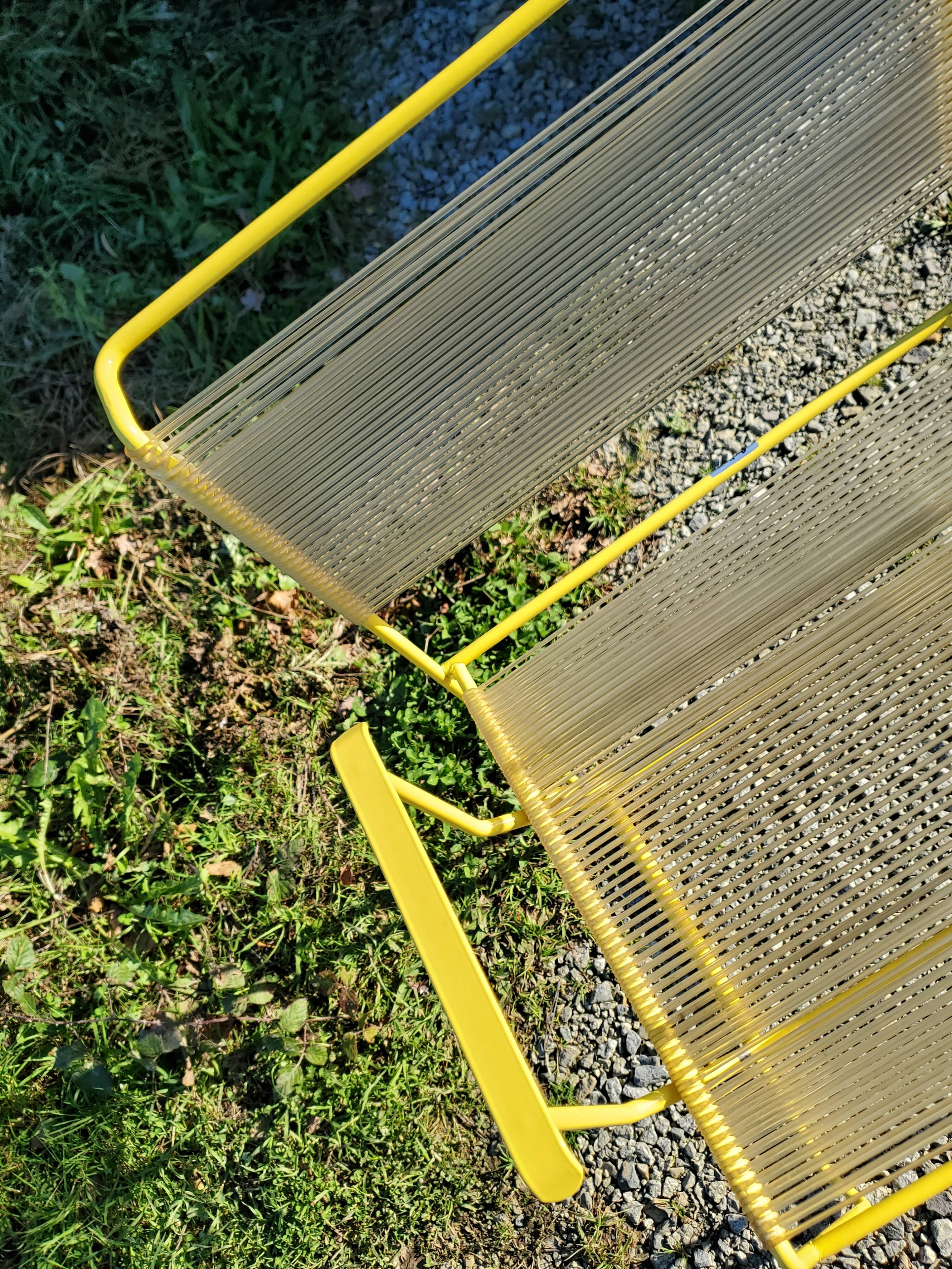 Set of 4 vintage Spaghetti FlyLine chairs