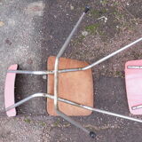 Set of 2 chairs in formica Red