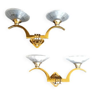 Pair of Art Deco wall sconces