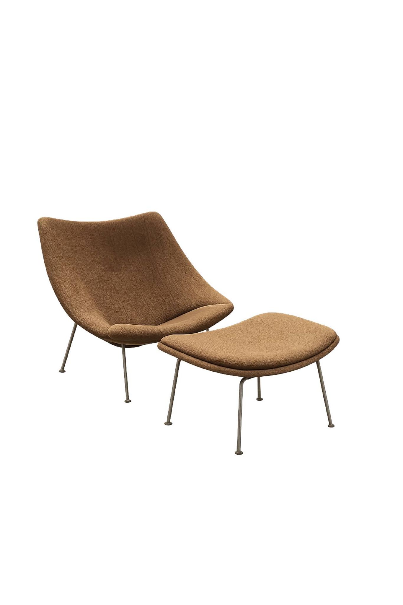 Oyster F157 & P157 set by Pierre Paulin for Artifort – fabric