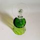 Emerald green chalice Empoli 70s Height 32 cm