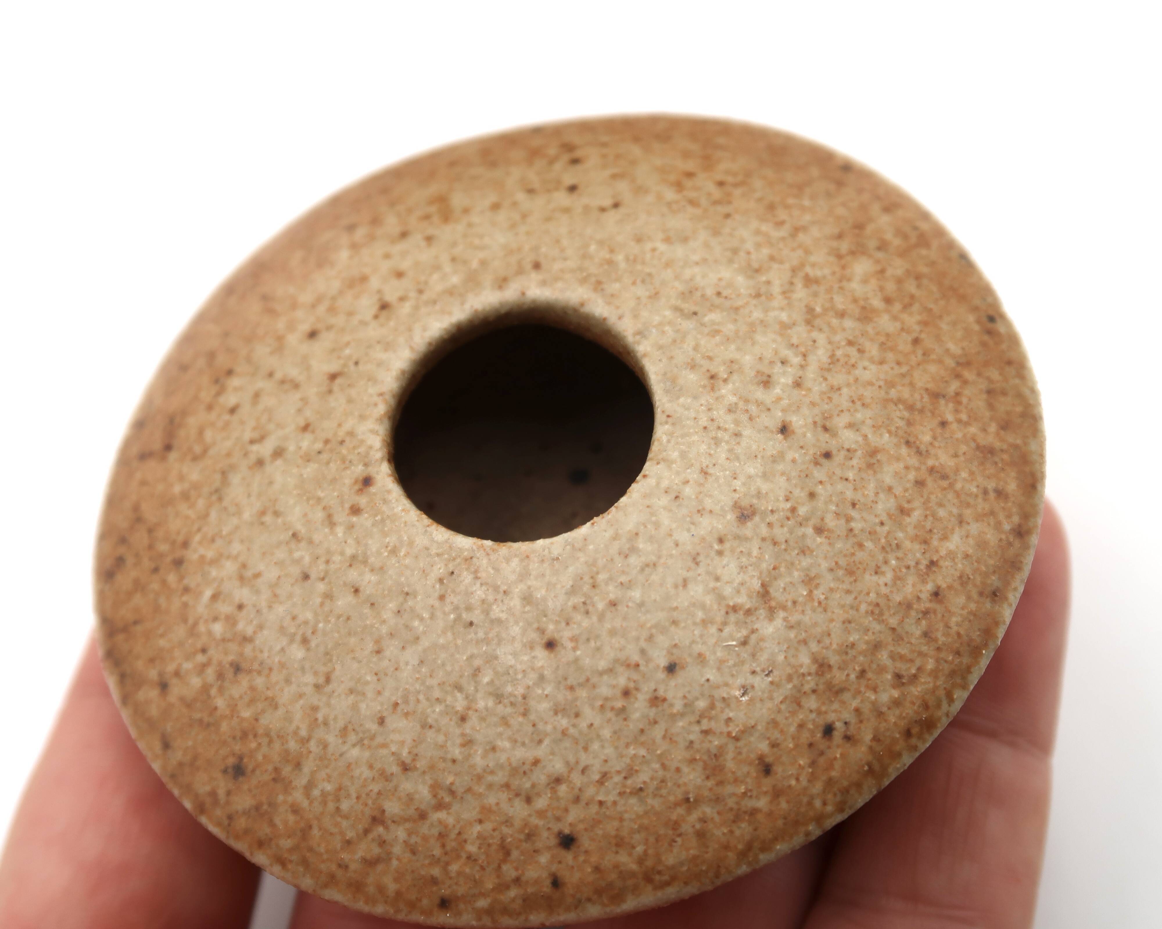 Modernist stoneware ceramic teapot by Michel Lévêque, 1950s