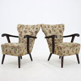 1940s pair of armchairs, czechoslovakia