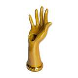 Soliflore baguier hand ceramic iridescent 50s